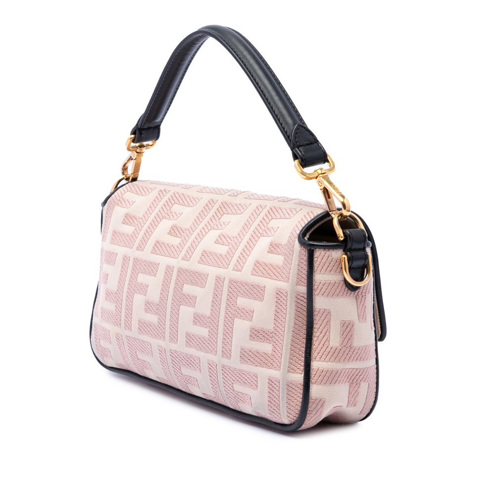 Pre-Loved Fendi Zucca Embroidered Canvas Baguette Satchel - Picture 2 of 6